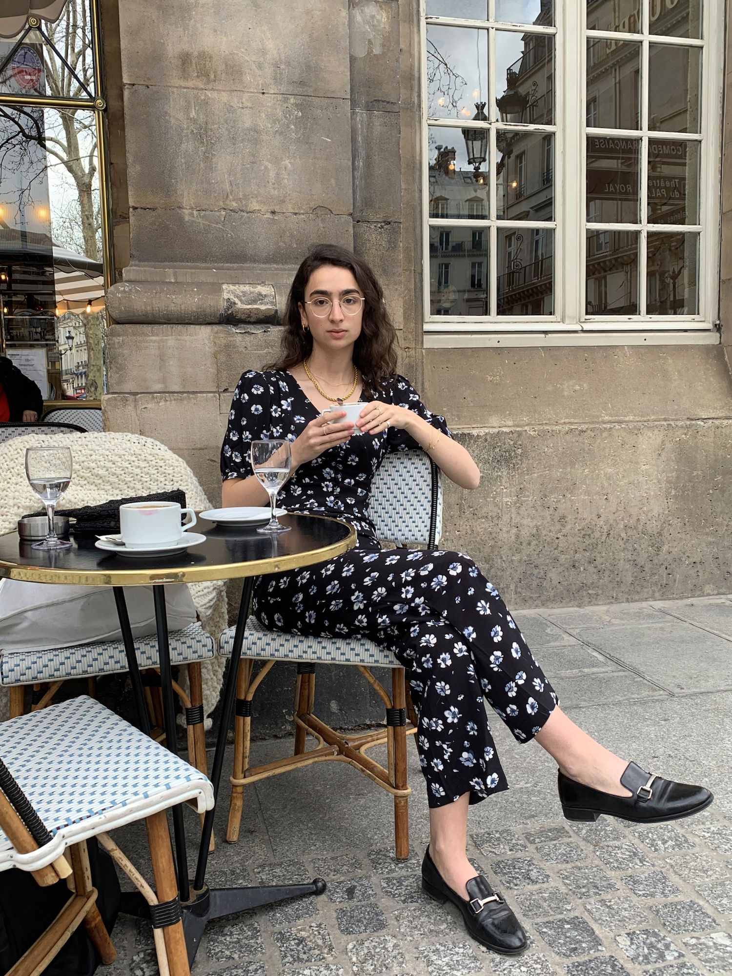 Coffee with Pia at Le Nemours, Paris, talking French girl style and Parisian style