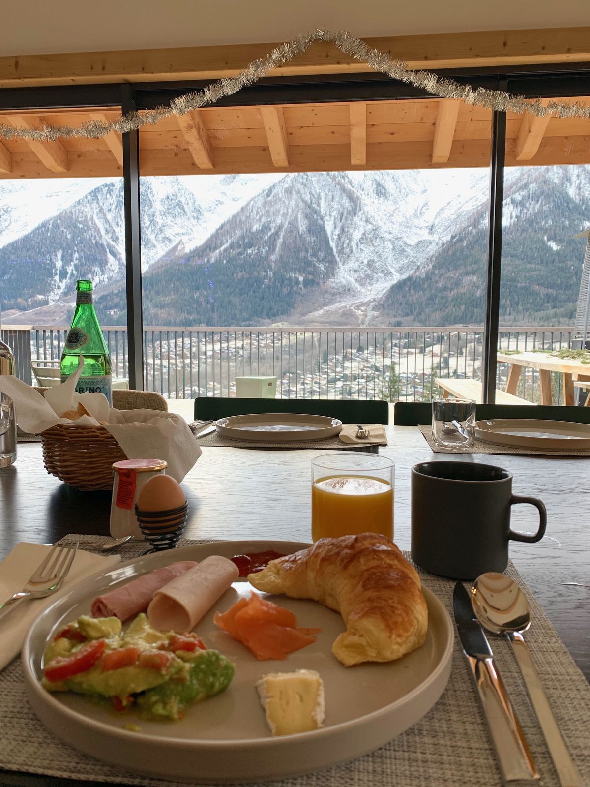 Chamonix with Zalando at Le Chalet Mont-Blanc Breakfast with a Mountain View