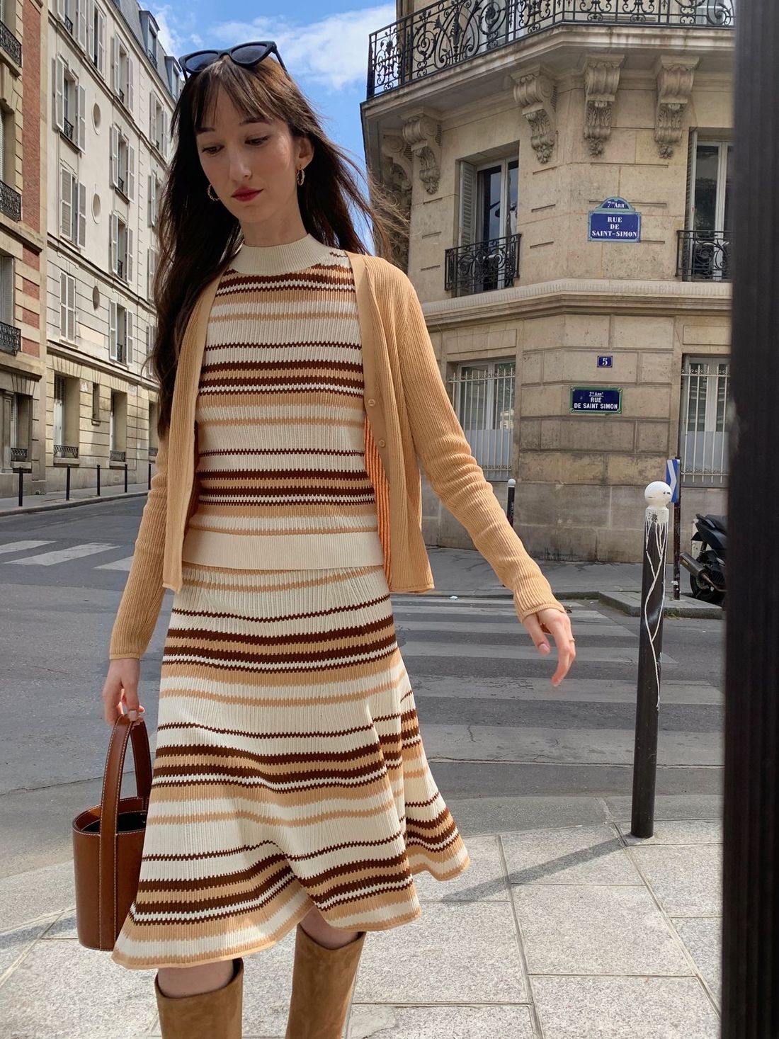 Samsoe & Samsoe Spring Maik Top and Skirt in Paris