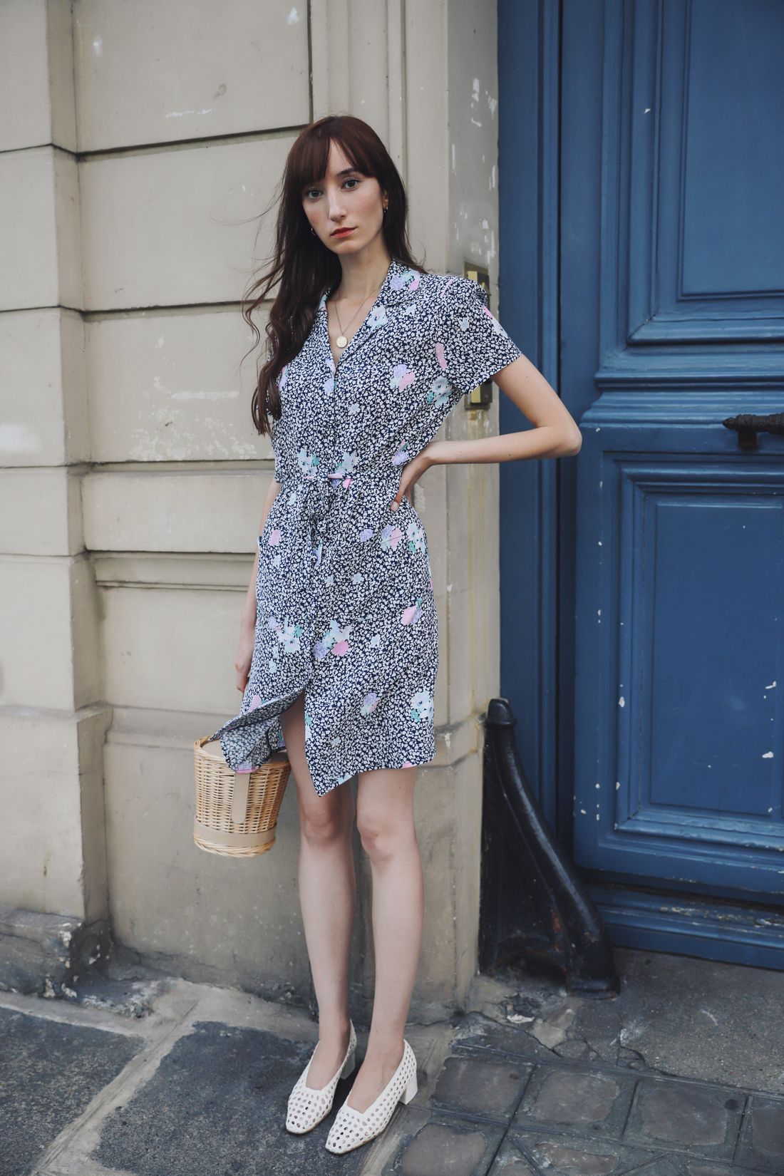 Ile Saint-Louis en Rouje Leonor Dress for French Girl Daily