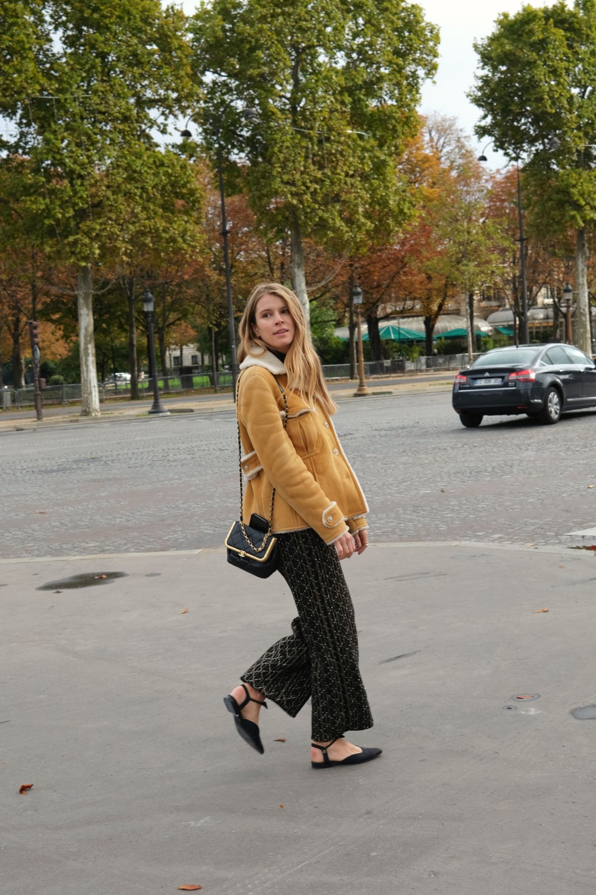 Monica de La Villardière attending the Chanel SS21 Show in Paris