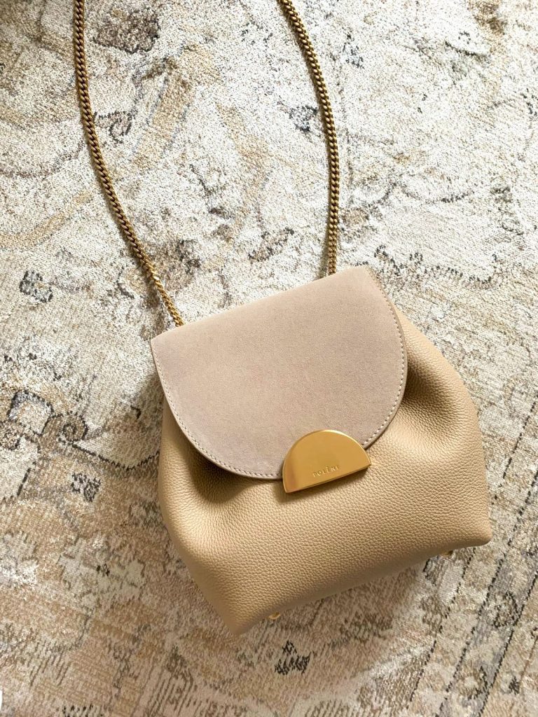 Numéro un mini leather bag Polene Beige in Leather - 36893811