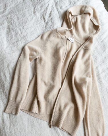 French style loungewear Rodier Cashmere Hoodie