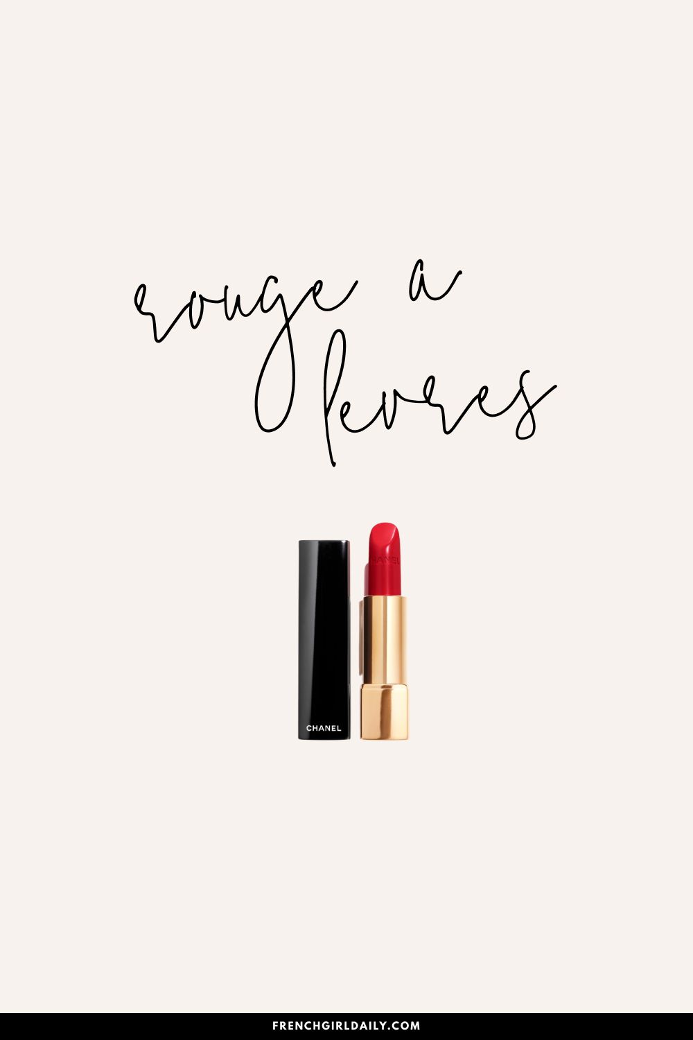 french girl lipstick chanel rouge