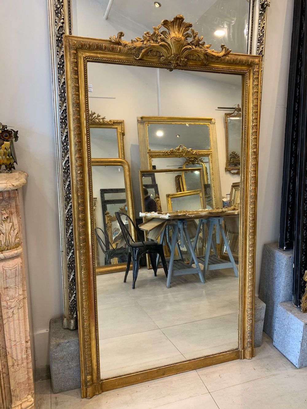 Parisian Apartment Decor Vintage French Gold Mirror