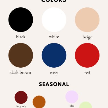 French Wardrobe Colors