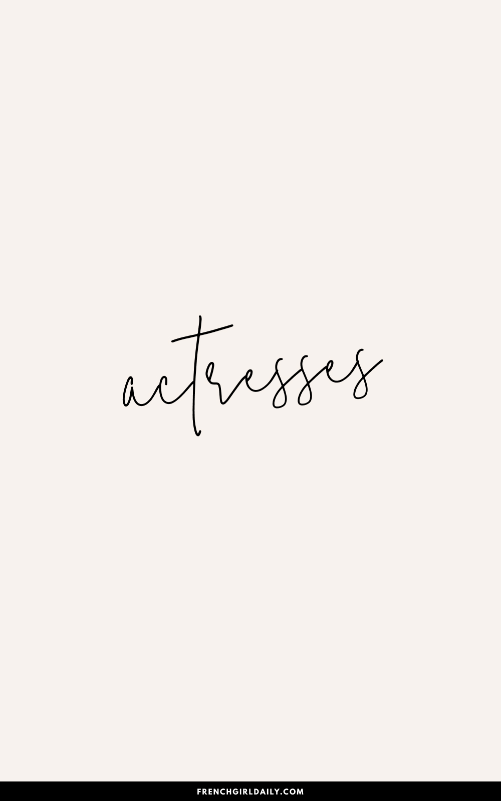 French actresses
