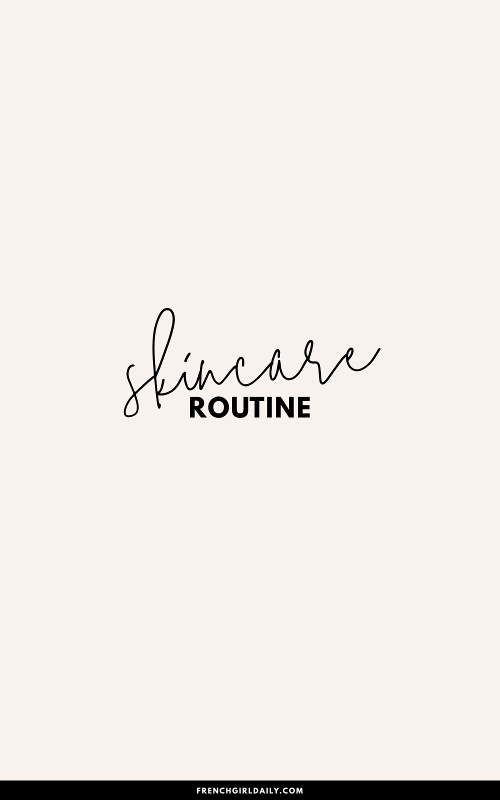 french skincare routine