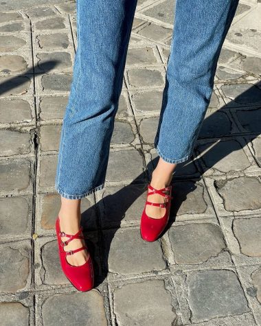 Carel Kina Shoes Red Mary Janes