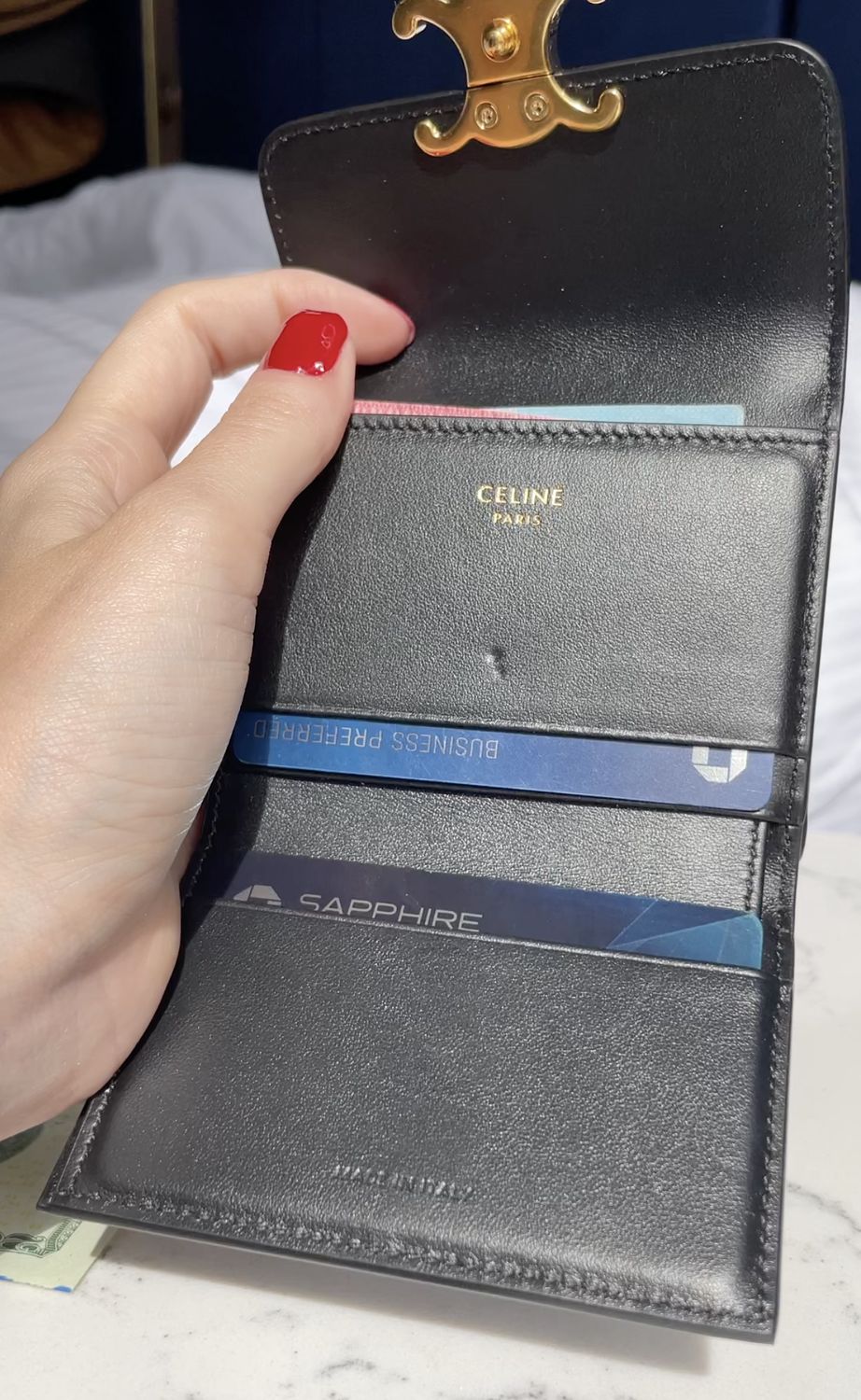 Celine Triomphe Wallet Review - The Velvet Life