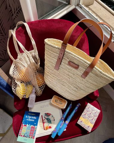 Le Bon Marche straw market basket bag IMG_1399